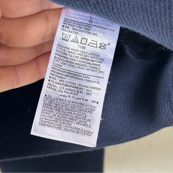 Old Navy Popover Sweater Women’s Large 1/3 Zip Preppy Lounge Cozy - Picture 7 of 9